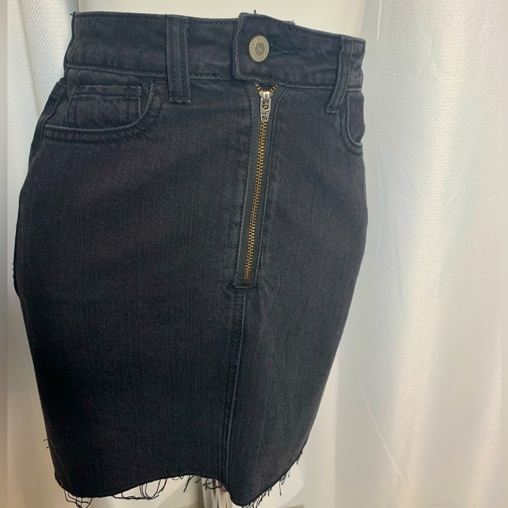 Black Denim Skirt